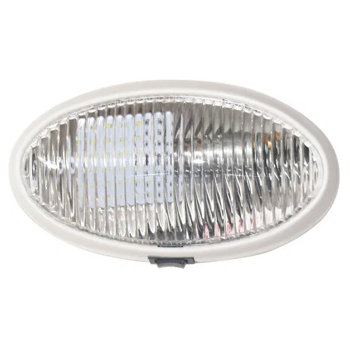 DG52730VP – VALTERRA LLC Porch Light, Oval/ 6 Inch Length x 2 Inch Width x 3/5 Inch Thick Clear With On/Off Switch